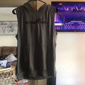 Active faith sleeveless hoodie